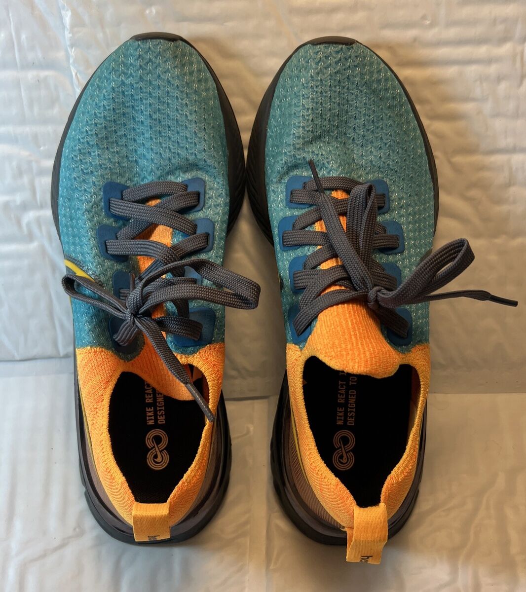 Nike React Infinity Run 'By You' Orange/Green Running Shoes Nike React Infinity Run 'By You' Orange/Green Running Shoes