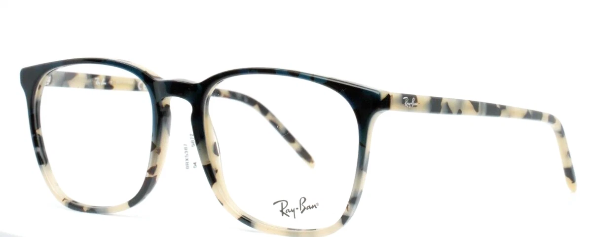 RAY BAN RB5387 5872 Blue Gradient Havana Beige Womens Eyeglasses 54 18 150 B 45