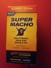HIGH POTENCY SUPER MACHO ENERGY TABLETS 50 SOFTGELS
