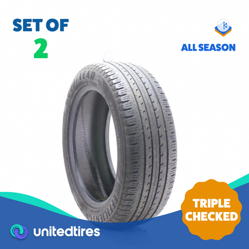 Set of (2) Used 235/55R19 Goodyear Efficient Grip SUV.4X4 105V - 6/32 ...