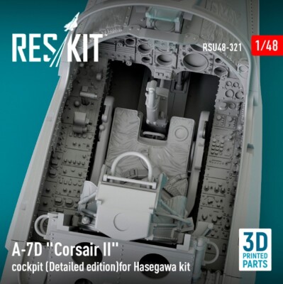 Reskit RSU48-0321 1:48 A-7D Corsair II cockpit Detailed edition for Hasegawa kit
