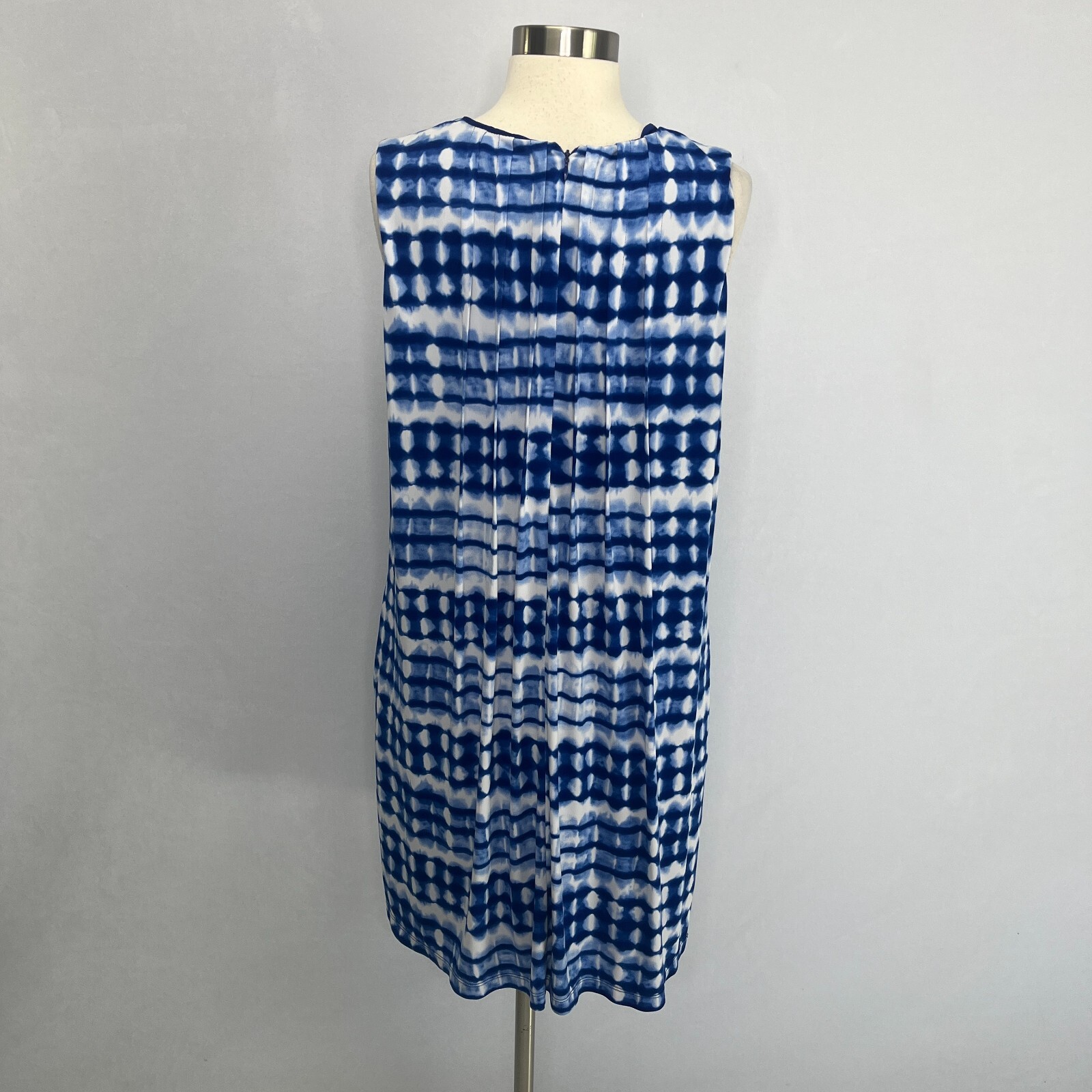 Calvin Klein Women 14 Blue Tie Dye Dress Beach Resort Cruise Pockets thumbnail 9