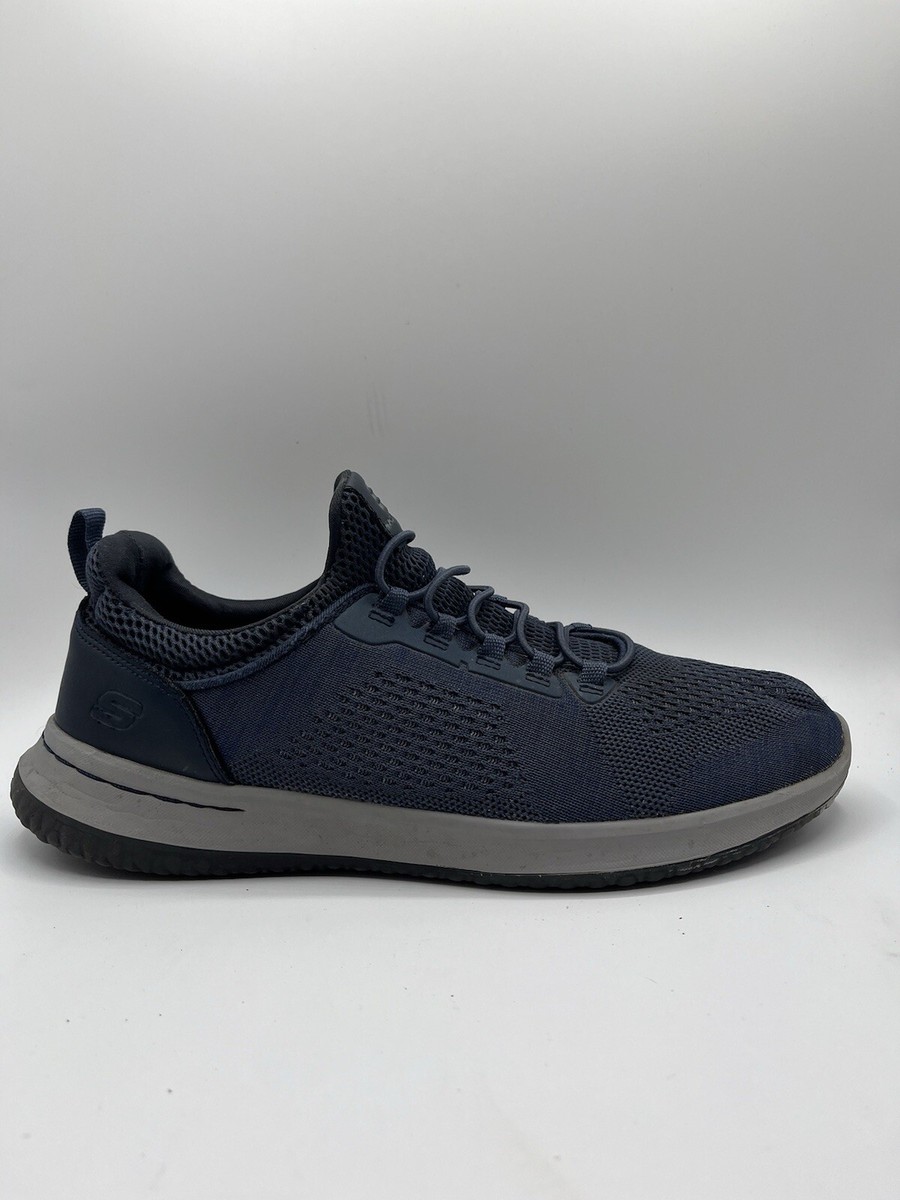 Skechers Men Classic Fit Air Cooled, Memory Foam Blue Size 10