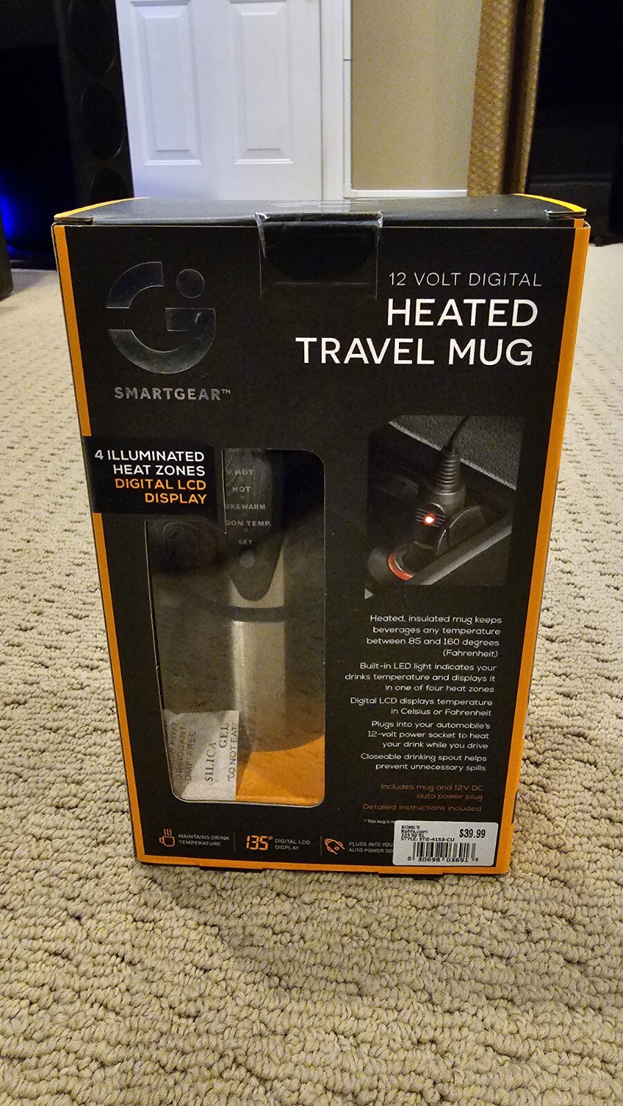Smartgear 12 Volt Digital Heated Travel Mug Programmable Insulated W