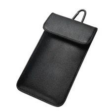 RFID Cell Phone Signal GPS Blocking Pouch-Anti-Spying/Tracking Bag with Buckle