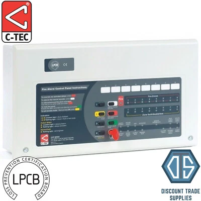 C-TEC CFP Economy 2 Zone Conventional Fire Alarm Panel CFP702E-4 - FREE P&P