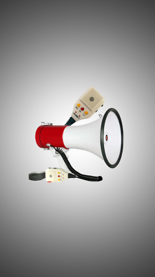 5 Core Megaphone 50W Bull Horn Professional Loud PA Speaker w 1200