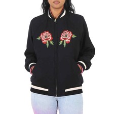 Kenzo Ladies Black Souvenir Reversible Bomber Jacket