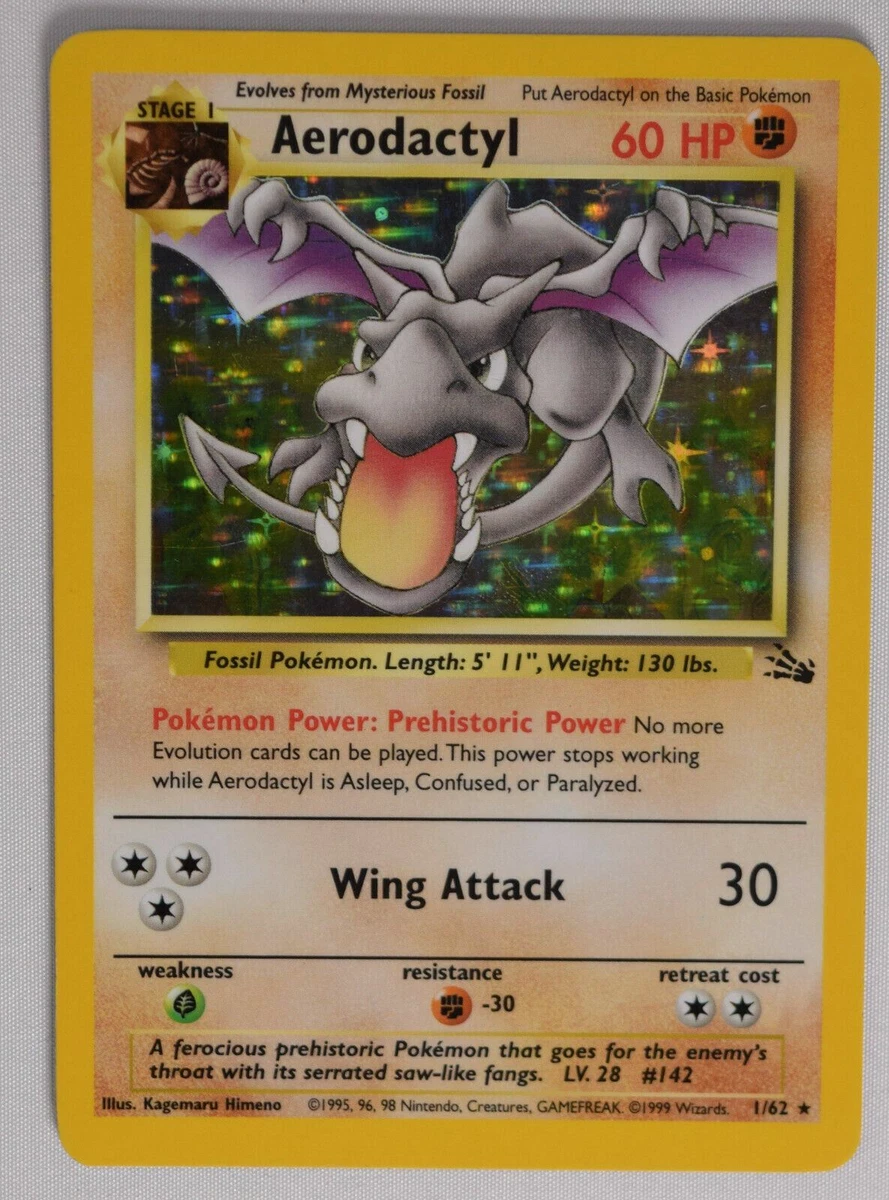 Pokemon Aerodactyl 1/62 Holo Fossil - NM 