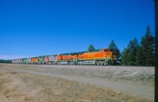 BNSF 4983 (c), Garland, AZ, 11/99; Kodachrome Original 