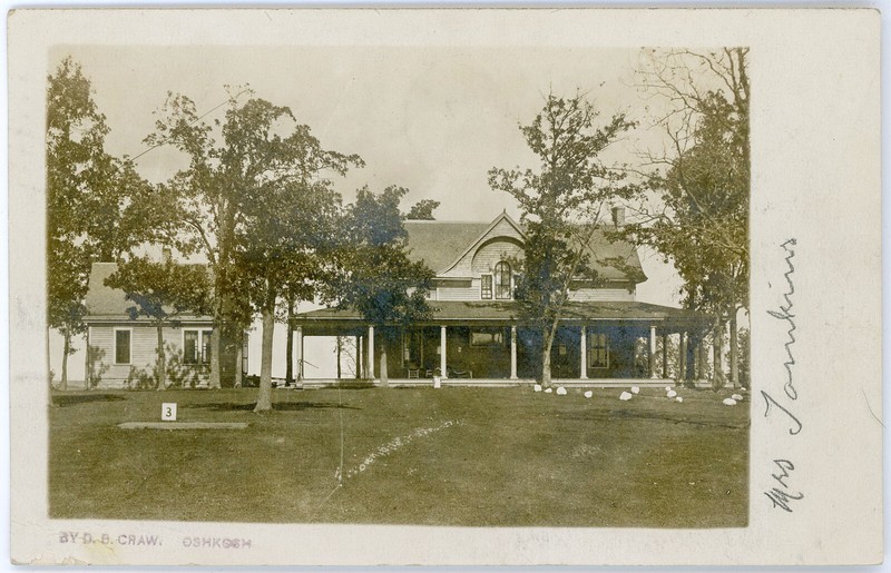 Antique 1907 RPPC Original Edwardian Algoma Country Club Craw Photo Oshkosh WI