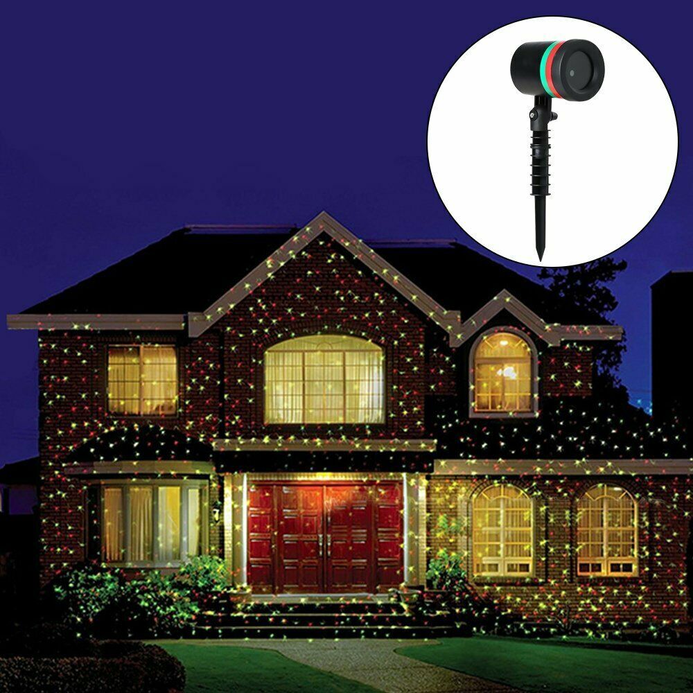 Christmas LED Moving Laser Projector Light Xmas Party Outdoor Landscape