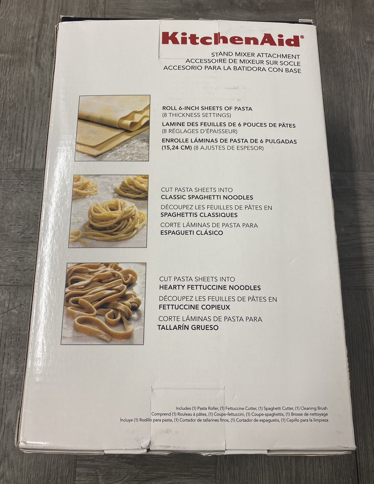 KitchenAid Stand Mixer Attachment 3Piece Pasta Roller And Cutter Set