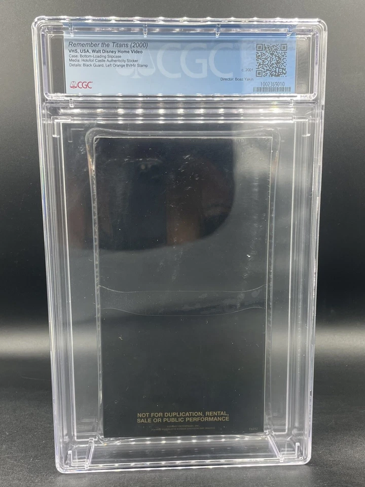 PROMO SCREENER CGC 9.4 A+ Remember The Titans VHS Movie Sealed Graded Foto 2 de 2