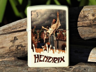 Jimi Hendrix Zippo Lighter - Woodstock 1969 - In Concert