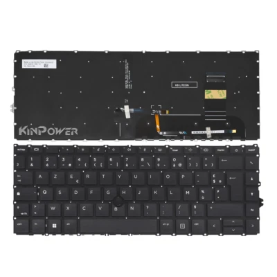 Clavier Azerty Français Pour HP EliteBook 840 G7 840 G8 Rétro-éclairage