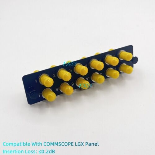 LGX Fiber Optical Panel 12 ST Simplex SM/MM Adapter Compatible COMMSCOPE LGX - Picture 5 of 9