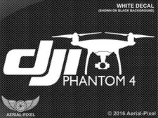 New DJI Phantom 4 Window / Case Decal Sticker Quadcopter UAV Drone