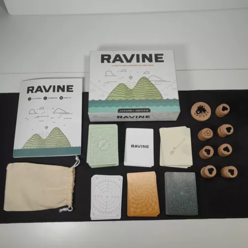 Ravine A Crafty and Cooperative Card Game 3-6 Players Ages 10+ Complete