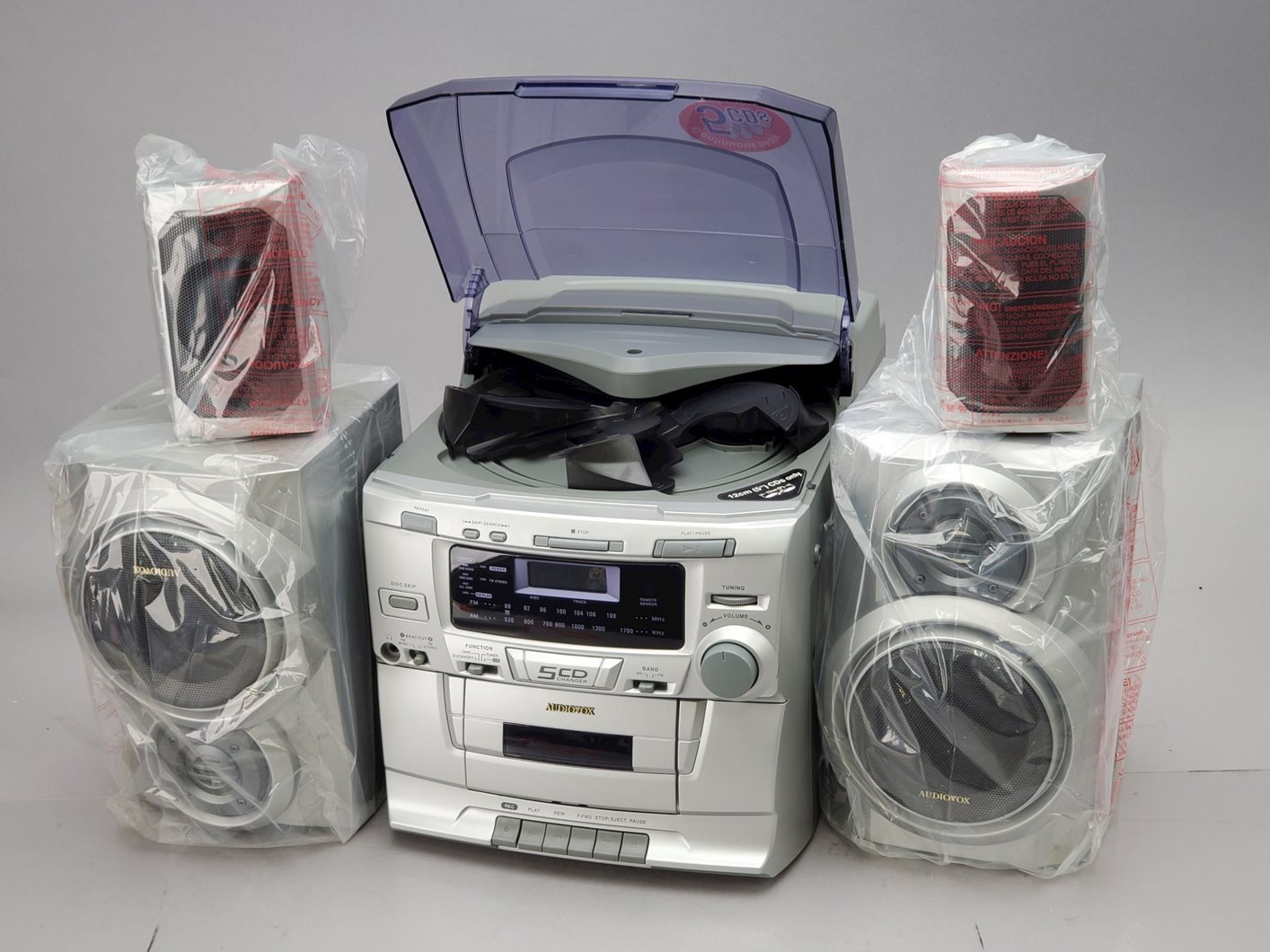 Audiovox CD 2154 5CD Changer Stereo System w/ Box eBay