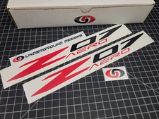 Z07 Aero Decals (2pk) Performance Racing Accent Stickers C7 C8 Corvette Z06 LTX
