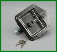 Stainless Steel Replacement T-Handle Latch with Mounting Holes with Lock & Keys
