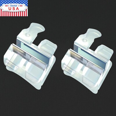 3M Clarity Type Dental Orthodontic Ceramic Bracket Metal Slot MBT Roth 022 3W/H