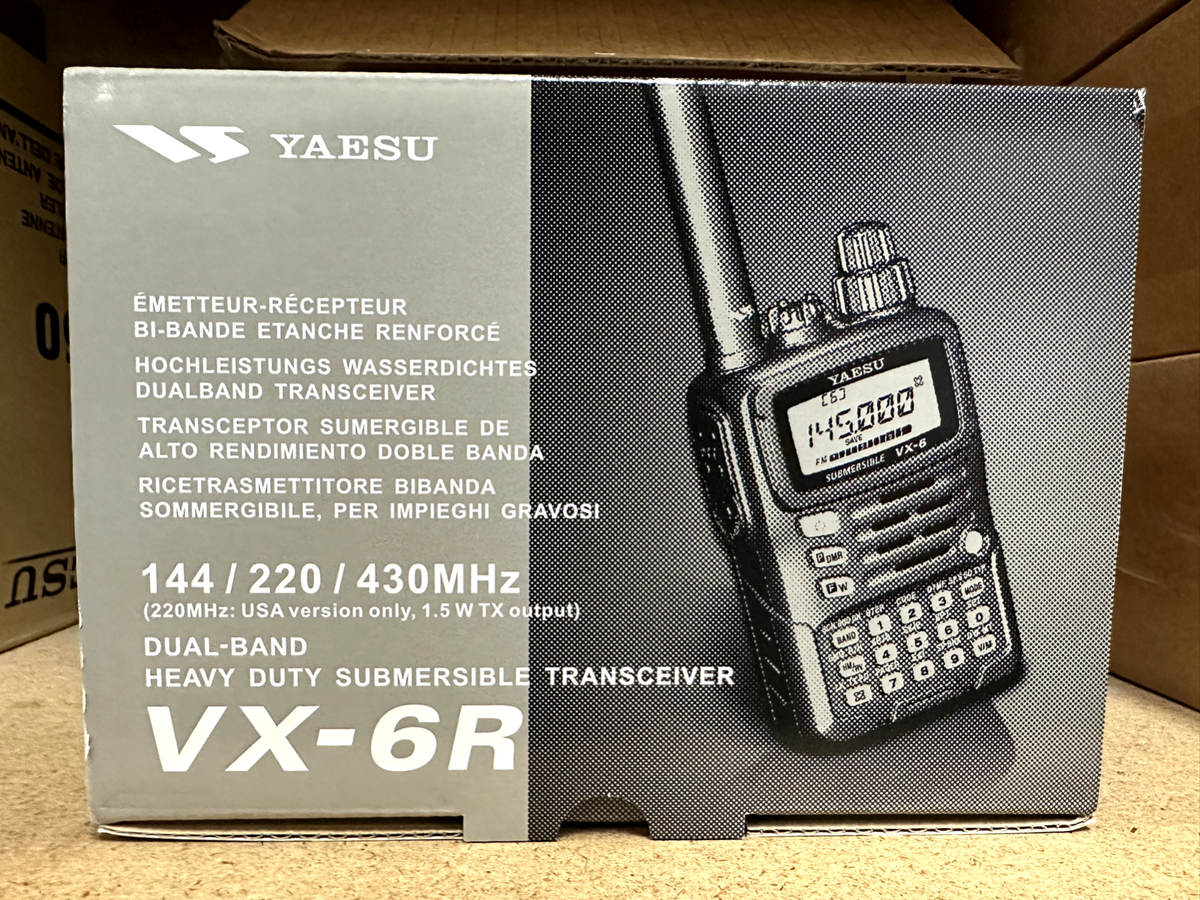 Yaesu VX-6R Tri Band Submersible Radio Transceiver - Black