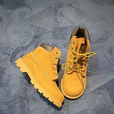 Timberland Kids Waterproof Leather Ankle Boots Beige US 9 EU 26 Model 10860