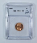 1944 Lincoln Wheat Cent MS65 RD ICG