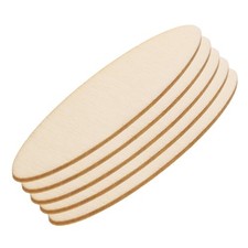 800x200mm Wood Pieces, 5 Pack Unfinished Oval Wood Shapes Wooden Cutouts