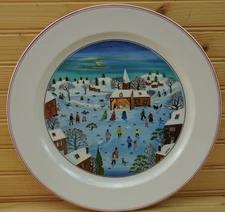 Villeroy & Boch Naif Christmas Chop Plate, 12 3/8"   (G25)