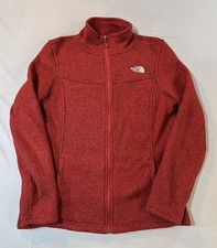 The North Face Womens Large Red Full Zip Flee...