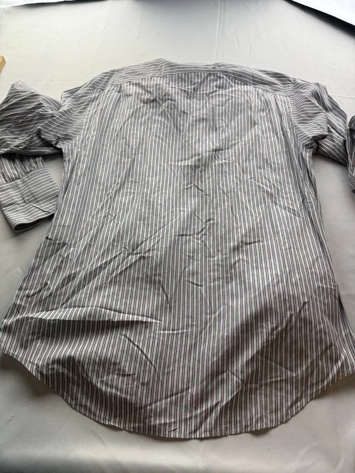 Daniel Cremieux Collection Martin Shirt Mens Striped Dress Shirt (Size 16/34) - Image 4 of 4