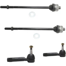 Tie Rod End Set For 1999-2000 Silverado 2500 GMC Sierra 2500 Front Inner & Outer