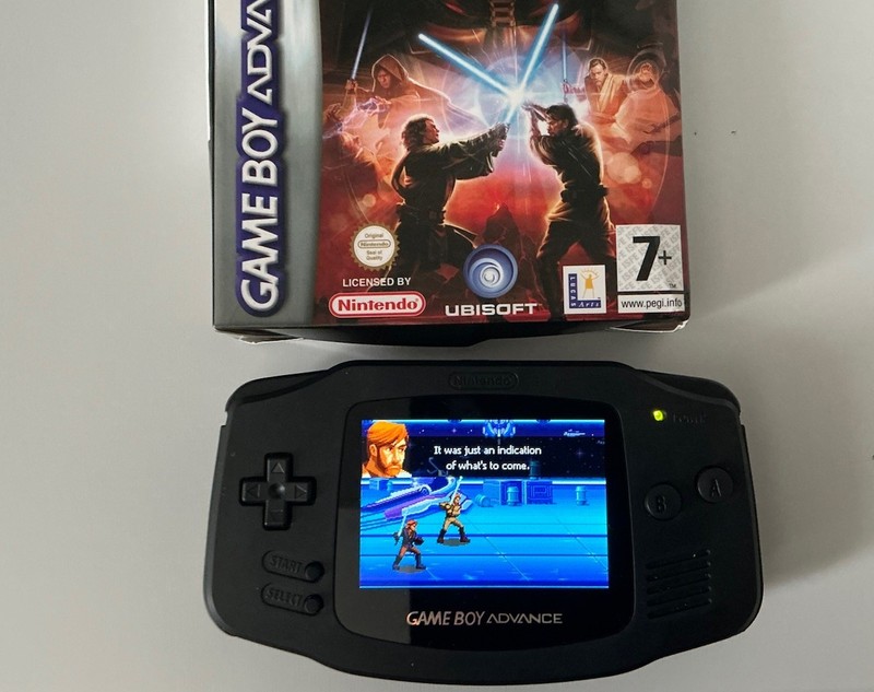Nintendo Game Boy Advance Backlit Screen With Star Wars Game