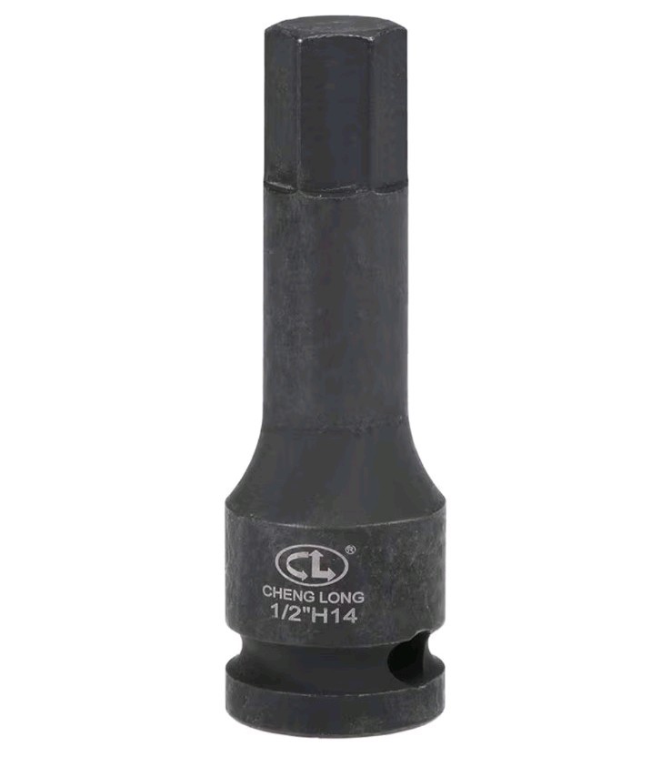 1/2-Inch Drive x 14mm Impact Hex Bit Socket, Metric 3"" Length, Cr-Mo