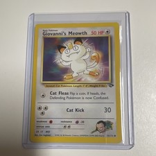  Pokemon TCG Gym Challenge Giovanni's Meowth 74/132 on eBay