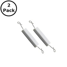 2 Pack of NTE 10W022, 22 Ohm 10 Watt Wirewound Ceramic Power Resistors 10W