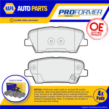 Brake Pads Set fits HYUNDAI SANTA FE Mk2, Mk3 2.2D Rear 09 to 15 Proformer
