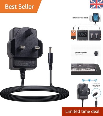 Gitarrenpedal Netzteil Adapter 9 V DC 1000 mA 1 A für die meisten Gitarren Bass Effekte...