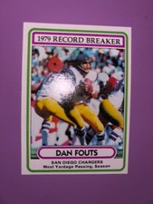 1980 Topps #3 HOF Dan Fouts Chargers Record Breakers