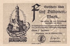 Augsburg - Stadt - 5 Billionen Mark - ohne KN - Muster? - 195.a. / 032.3