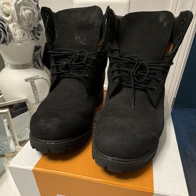Timberland Men s Waterproof Leather Work Boots Black US 12 Wide (W)