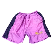 Jennis Shorts Womens XXL Purple Embroidered Logo Elastic Waist Athletic Fit