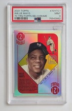HOF Willie Mays 2021 Topps 70 Years of Topps Chrome #70YTC1 PSA 9 MINT