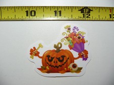 HALLOWEEN PUMPKIN CANDY BOUQUET BONE SMALL STICKER DECAL FALL SEASON DECORATION