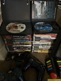 PlayStation 2 PS2 48+ Game Lot With Controllers