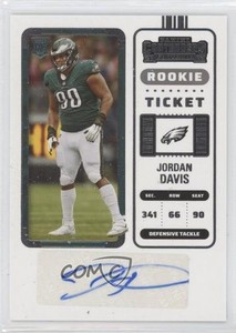2022 Panini Contenders Rookie Ticket Jordan Davis #148 Rookie Auto RC