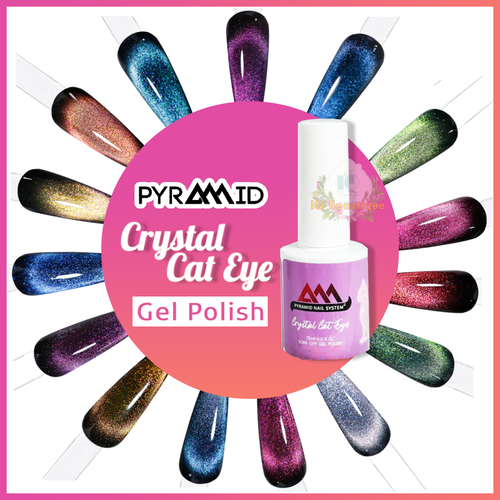 Pyramid Soak Off Gel Polish Crystal Cat Eye 0.5oz/15mL 24 COLORS *Pick Any*
